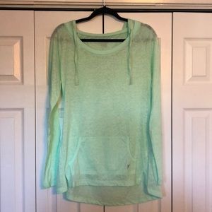 Light Green Hooded Shirt with front pocket